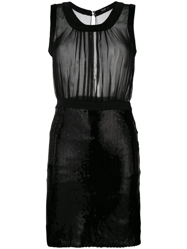 Dolce & Gabbana Vintage Sequined Dress - Black
