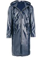 Helmut Lang Mid-length Raincoat - Blue