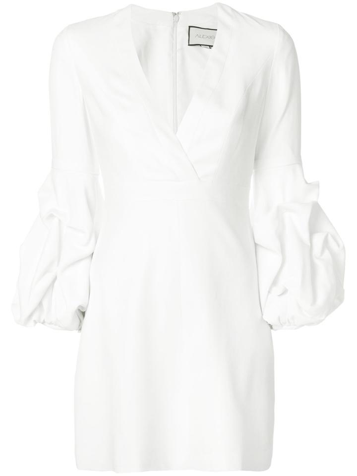 Alexis V-neck Dress - White