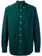 Mp Massimo Piombo Button Down Collar Oxford Shirt, Men's, Size: 41, Green, Cotton