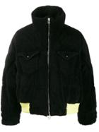 Facetasm Zipped Oversized Jacket - Black
