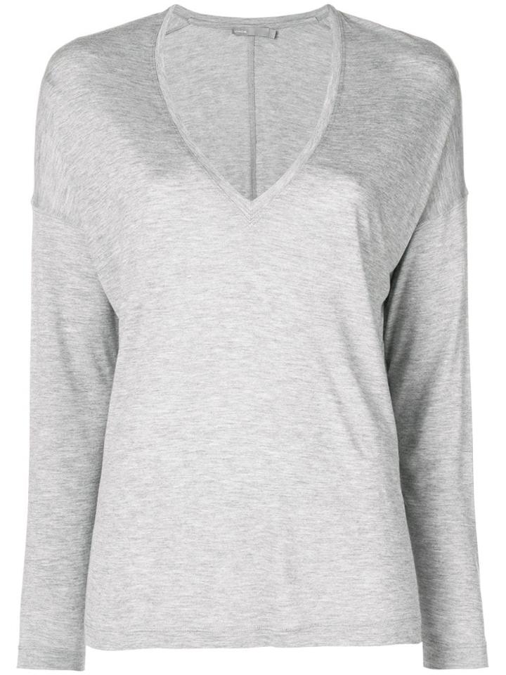 Vince V-neck Top - Grey