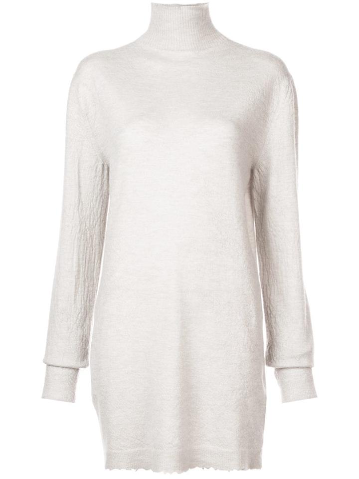 Unravel Project Cashmere Long Turtleneck Sweater - Grey