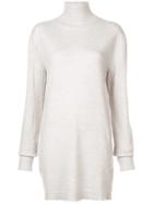 Unravel Project Cashmere Long Turtleneck Sweater - Grey