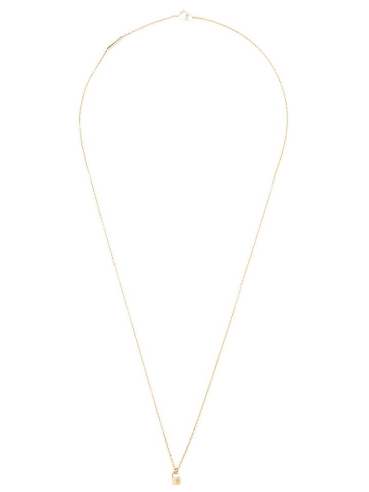 Lauren Klassen Padlock Necklace, Women's, Metallic, 14kt Gold