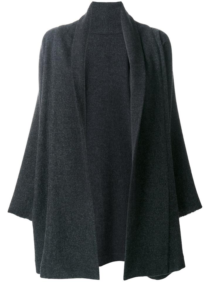 Daniela Gregis Knitted Cardigan Coat - Grey