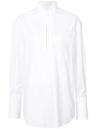 Sykes Stand Collar Shirt - White