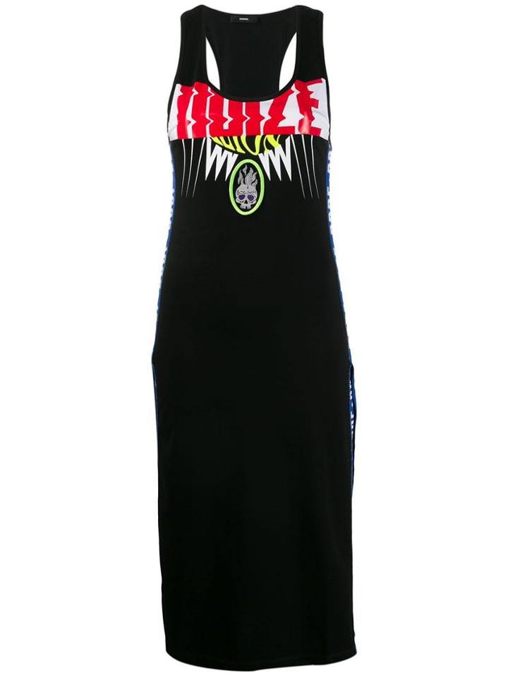 Diesel Multicolour Print Dress - Black