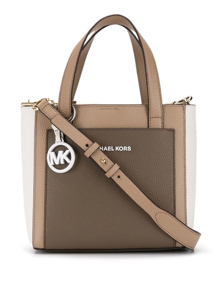 Michael Michael Kors Small Colour Blocked Tote Bag - Neutrals