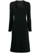 Dolce & Gabbana Scoop Neck Dress - Black