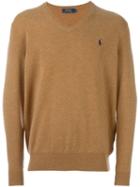 Polo Ralph Lauren V-neck Sweater, Men's, Size: Small, Nude/neutrals, Merino