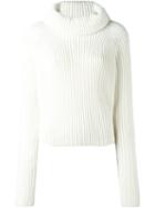 Haider Ackermann Turtleneck Jumper, Women's, Size: Xs, White, Virgin Wool