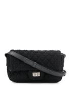 Chanel Pre-owned 2008's Knitted Shoulder Bag - Black