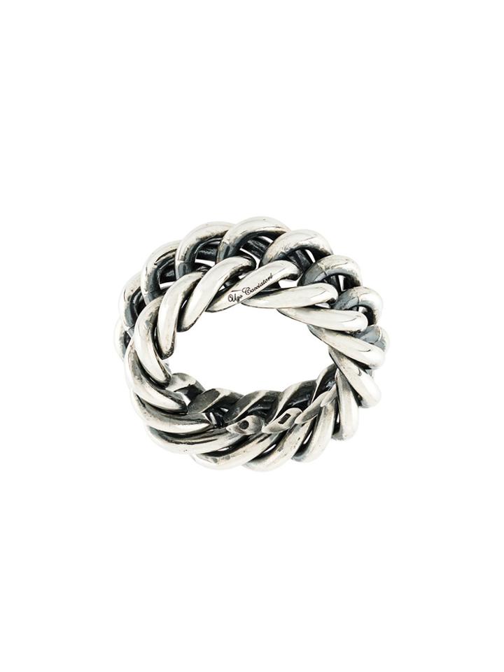 Ugo Cacciatori Chain Link Ring - Metallic