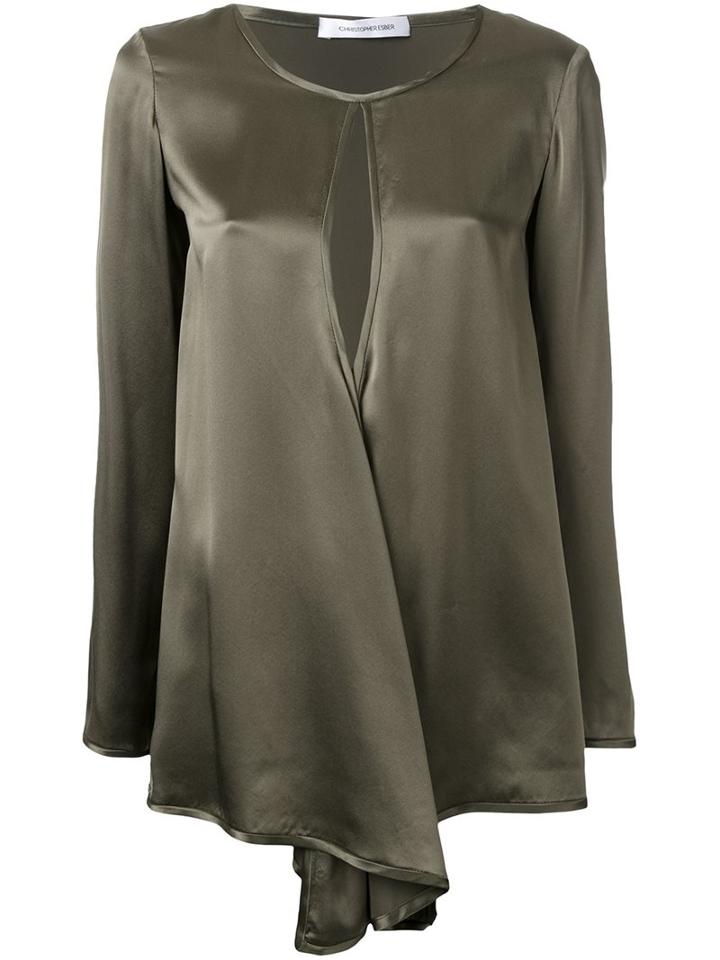 Christopher Esber 'frame' Keyhole Tie Top