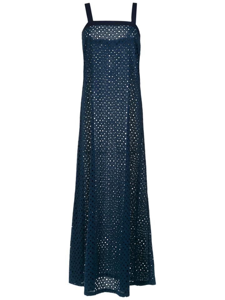 Adriana Degreas Cut Out Maxi Dress - Blue
