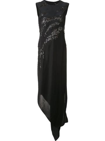 Narciso Rodriguez Sequined Asymmetric Dress