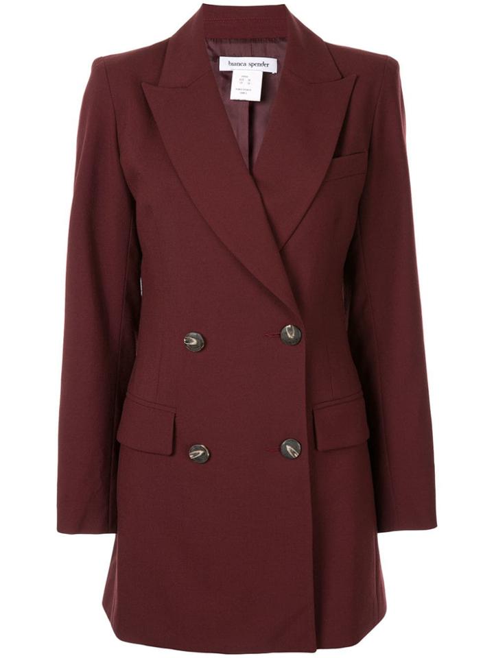 Bianca Spender Double-breasted Blazer - Red