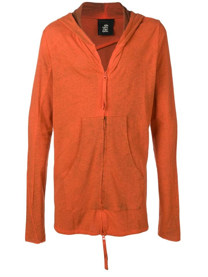 Thom Krom Zip-up Hoodie - Orange