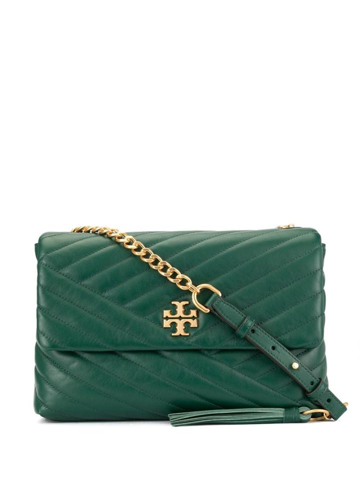 Tory Burch Kira Chevron Flap Shoulder Bag - Green