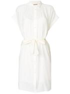 Semicouture Sheer Mid-length Shirt - White