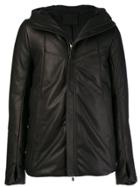 10sei0otto Hooded Thumb Hole Jacket - Black