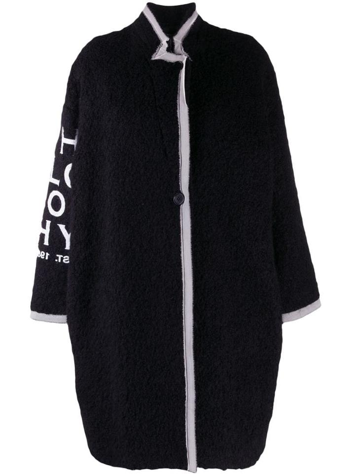Philosophy Di Lorenzo Serafini Raw Edge Coat - Black