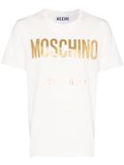 Moschino Metallic Logo Print T-shirt - White