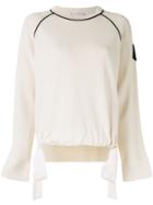 Moncler Logo Patch Sweater - White