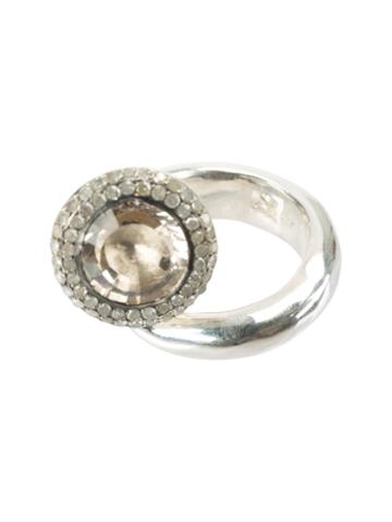 Rosa Maria Topaz Ring, Women's, Size: 54, Metallic, Silver/topaz/diamond Powder