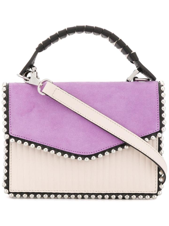 Les Petits Joueurs Metal Beaded Trim Tote - Neutrals