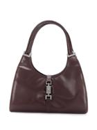 Gucci Vintage 1990's Clasp Shoulder Bag - Brown