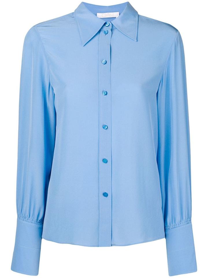 Chloé Long Sleeve Blouse - Blue