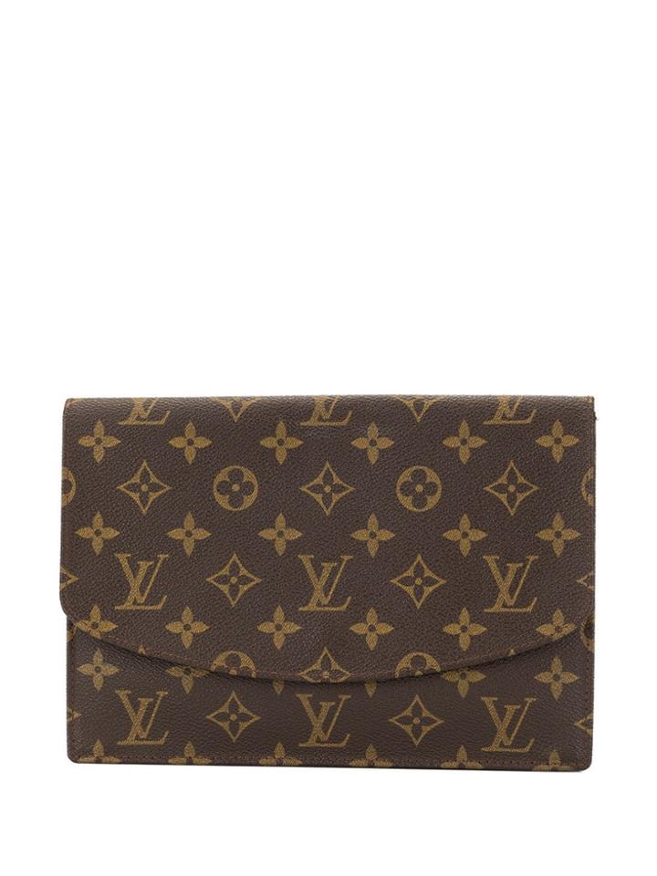 Louis Vuitton Vintage Rabat Monogram Clutch - Brown