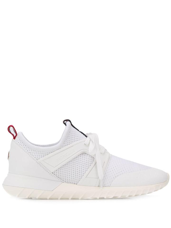 Moncler White Mesh Sneakers