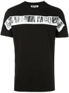 Mcq Alexander Mcqueen Stripe Logo Print T-shirt, Men's, Size: Xl, Black, Cotton