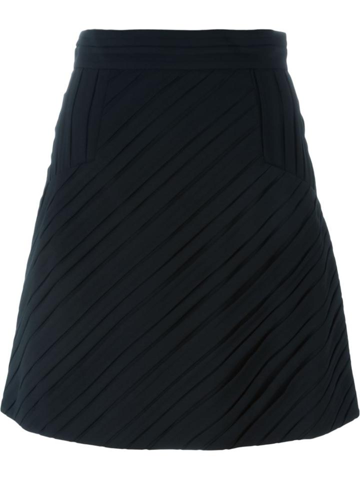 Just Cavalli Ribbed A-line Skirt, Women's, Size: 40, Black, Polyester/spandex/elastane/cotton