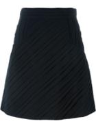 Just Cavalli Ribbed A-line Skirt, Women's, Size: 40, Black, Polyester/spandex/elastane/cotton