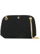 Chanel Pre-owned V-stitch Cc Chain Bag - Black