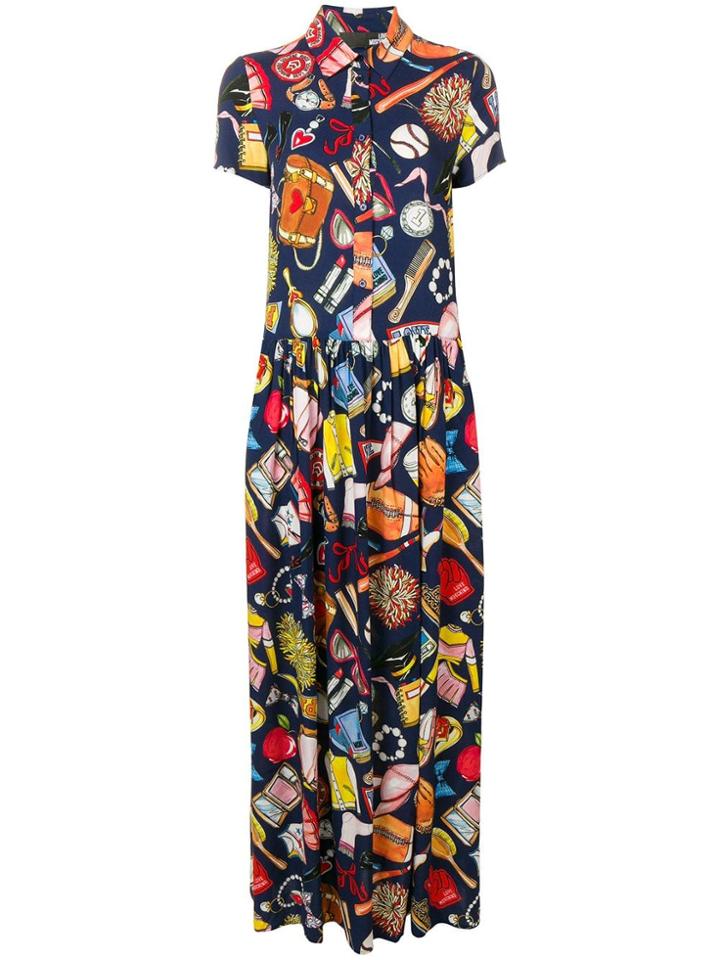 Love Moschino Sports Print Dress - Blue