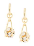 Ellery Pavé Crystal Ball Earrings - Gold