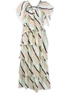 Sonia Rykiel Stripe Tiered Dress