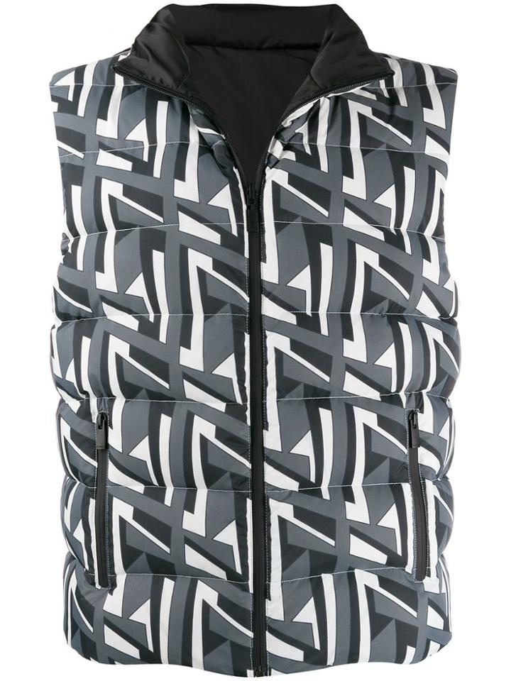 Fendi Reversible Padded Gilet - Grey