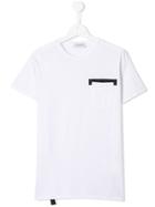 Paolo Pecora Kids Chest Tape T-shirt - White