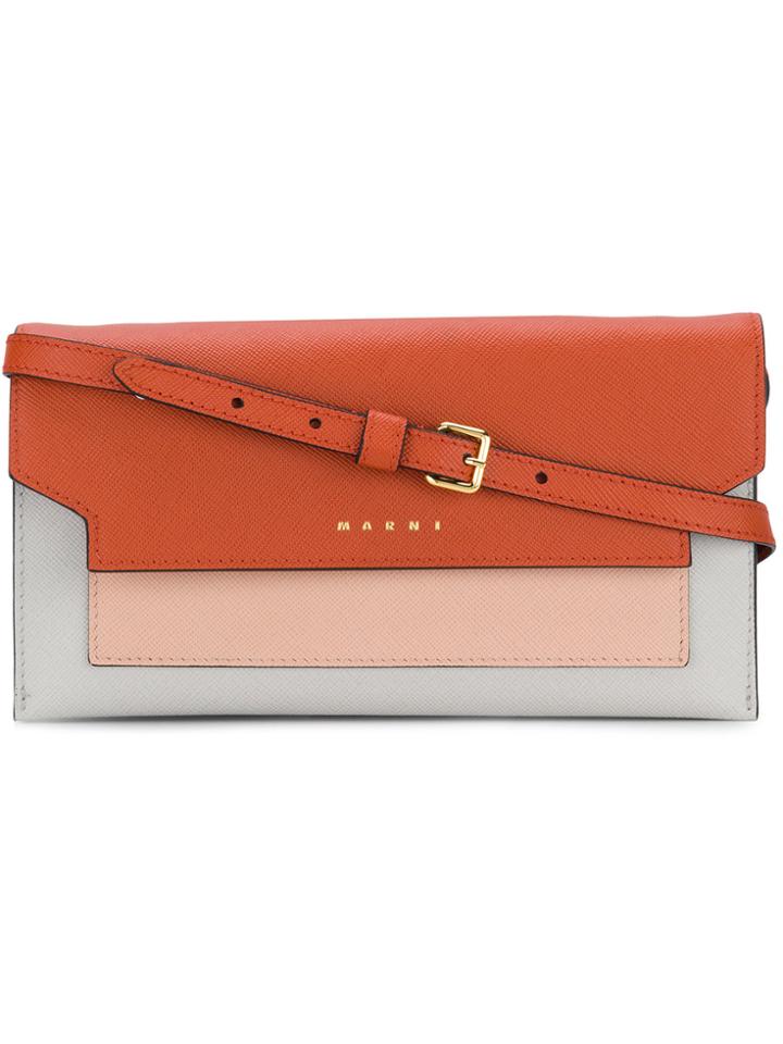 Marni Mini Trunk Crossbody Bag - Brown