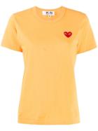 Comme Des Garçons Play Comme Des Garçons Play P1t211 Yellow Red Heart