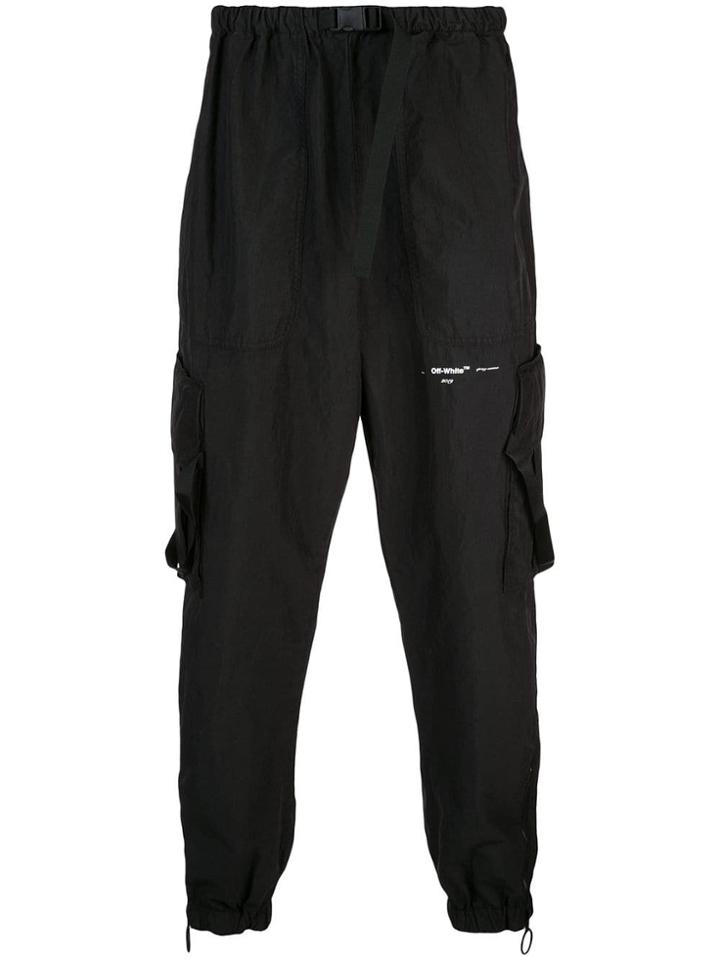 Off-white Drop-crotch Trousers - Black