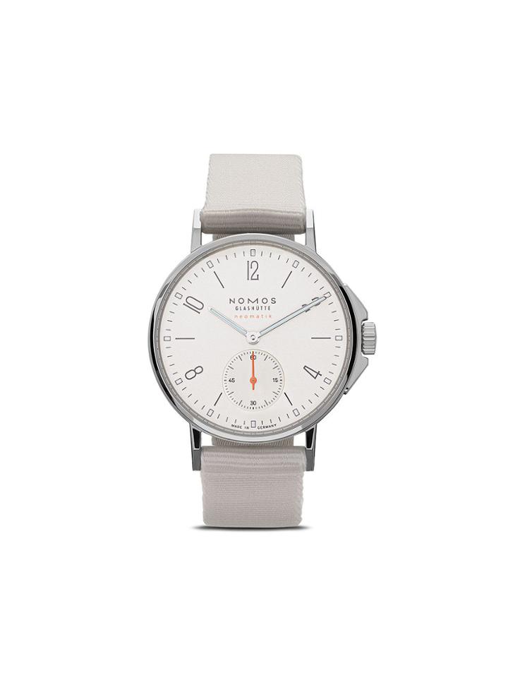 Nomos Ahoi Neomatik 36.3mm - White, Silver-plated