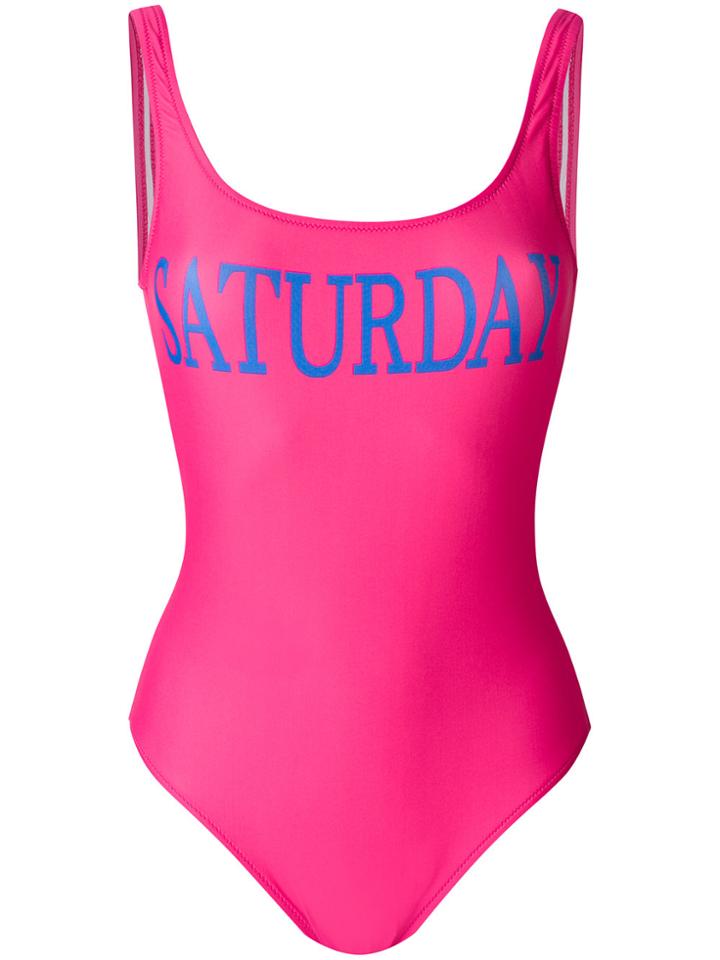 Alberta Ferretti Rainbow Week Swimsuit - Pink & Purple