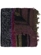 Etro Striped Chunky Knit Scarf, Women's, Wool/alpaca/acrylic/nylon